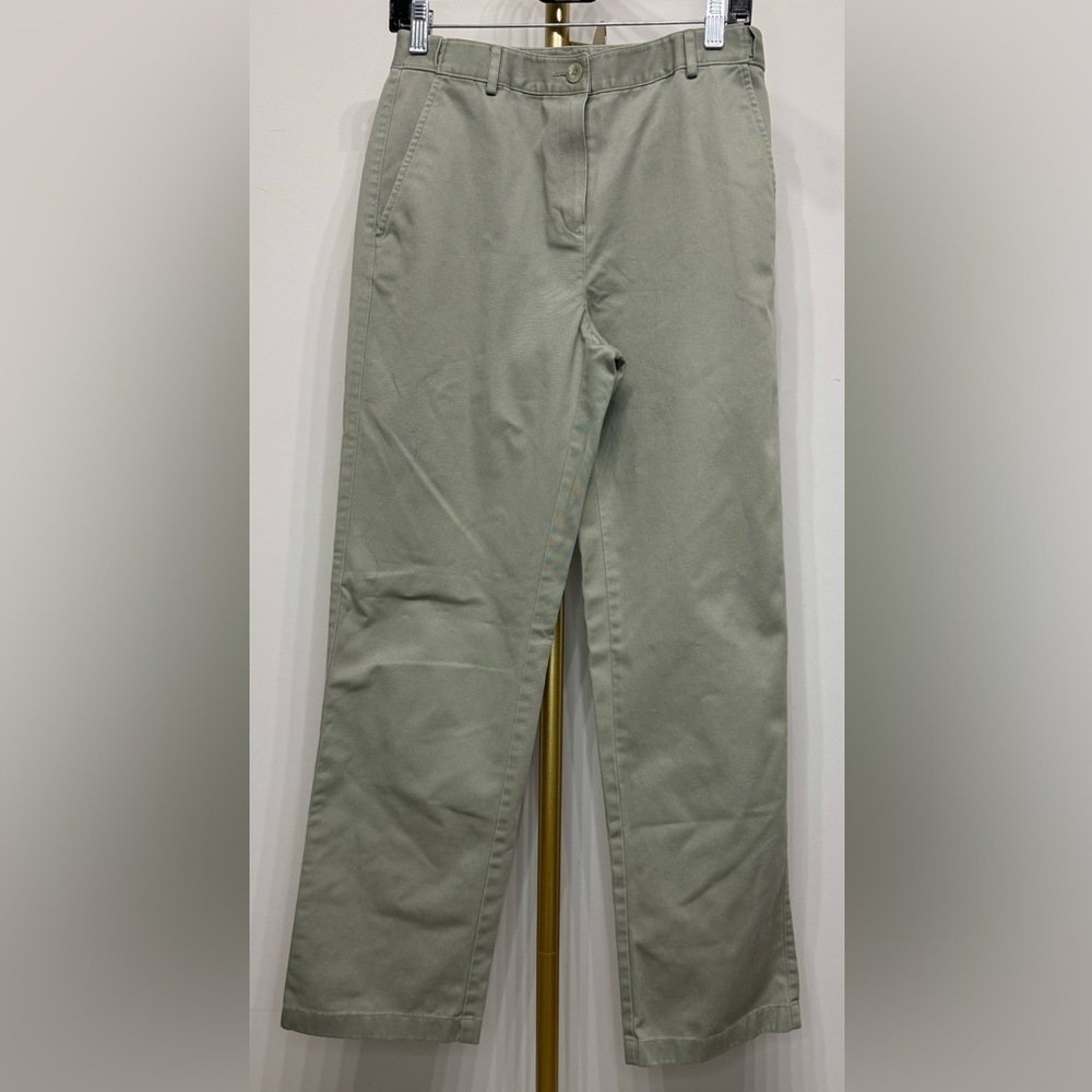 L.L. Bean Size 6 Women's Light Green Boot Cut Pants Straight Leg
